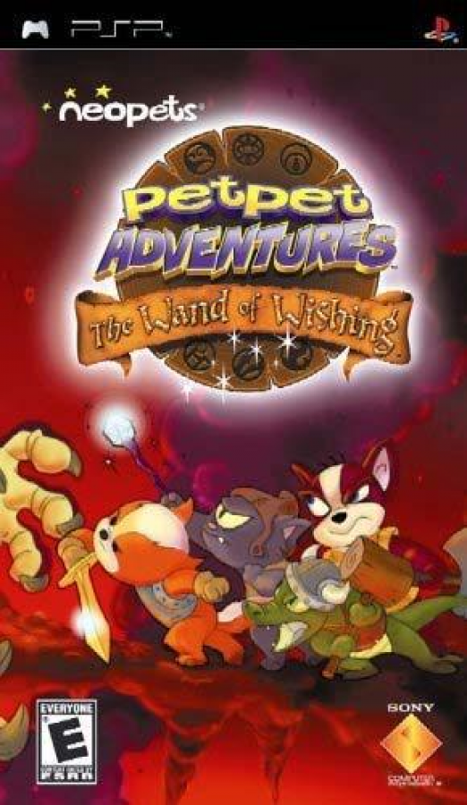 Neopets Petpet Adventures The Wand of Wishing cover art for PlayStation Portable PSP video game