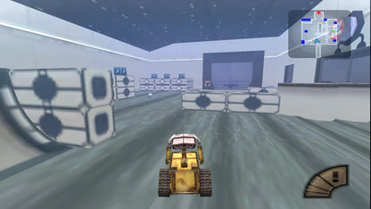 Disney Pixar WALL-E UMD disc for the PlayStation Portable featuring action platformer gameplay with puzzle solving elements as players control WALL-E and EVE across levels inspired by the film with exploration missions and family friendly mechanics gameplay  