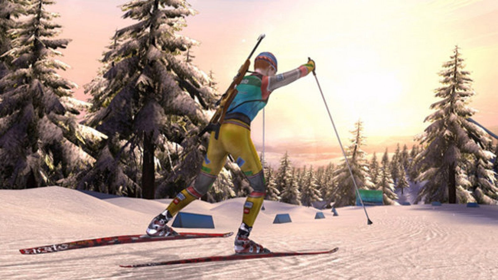 Ski and Shoot – PlayStation 2 (PS2) video game gameplay, winter sports shooting game