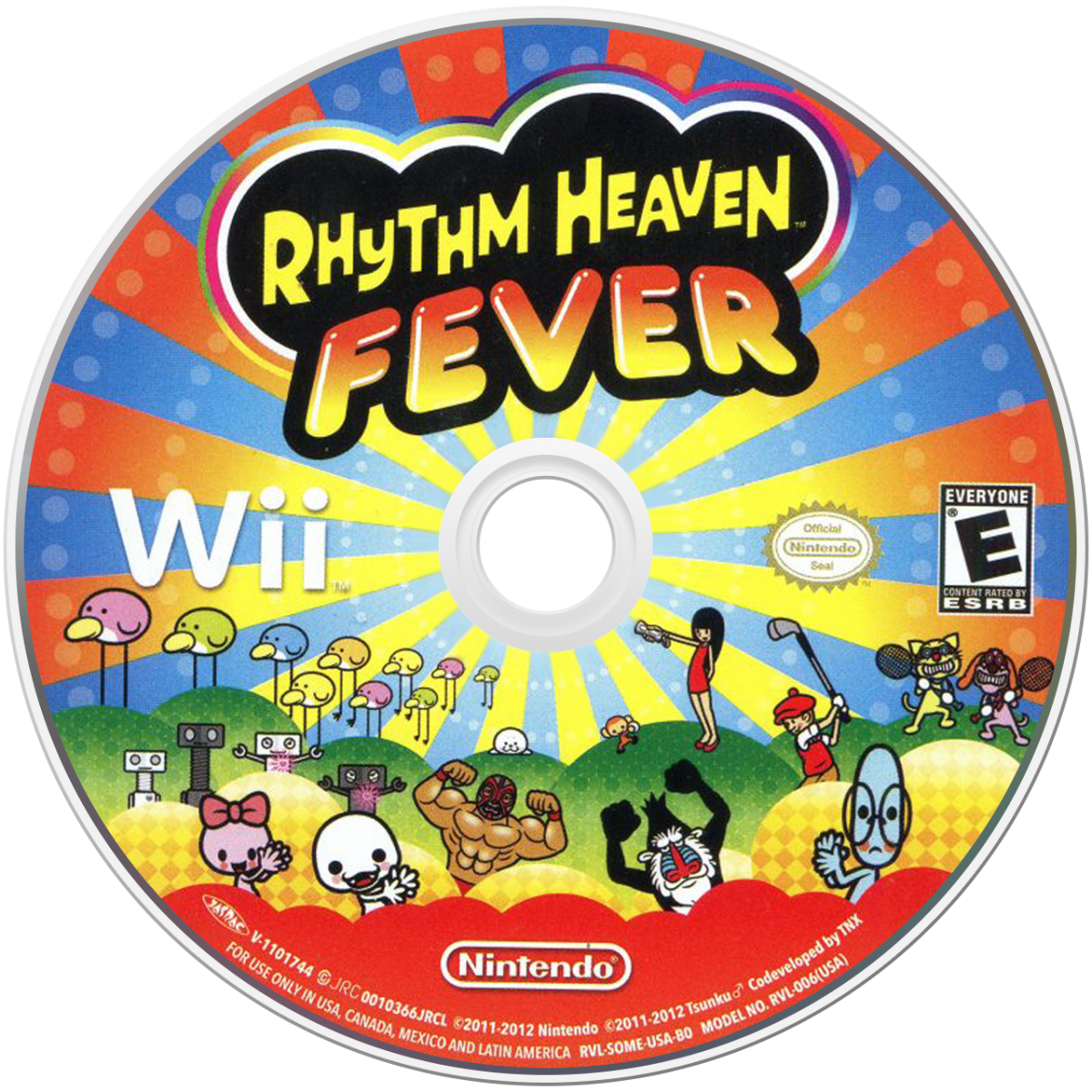 Rhythm Heaven Fever – Nintendo Wii (Wii) rhythm music mini-game video game disc