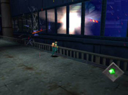 One retro sci-fi action platform shooter game for PlayStation 1 (PS1) gameplay