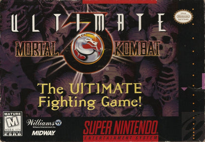 Ultimate Mortal Kombat 3 cover art for Super Nintendo Entertainment System (SNES) video game