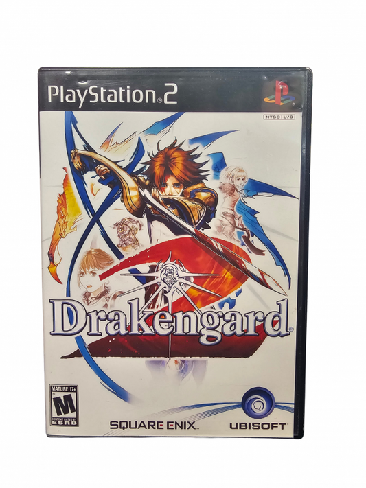 Drakengard 2 PS2 Sony PlayStation 2 action RPG fantasy sequel dragon riding aerial combat hack and slash ground battles Square Enix story driven gameplay multiple endings medieval setting retro gaming PlayStation 2 software video game title front