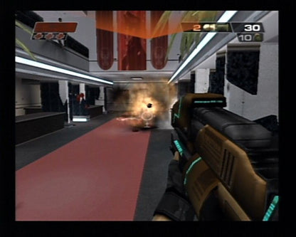 Red Faction II – PlayStation 2 (PS2) video game gameplay, first-person sci-fi shooter.