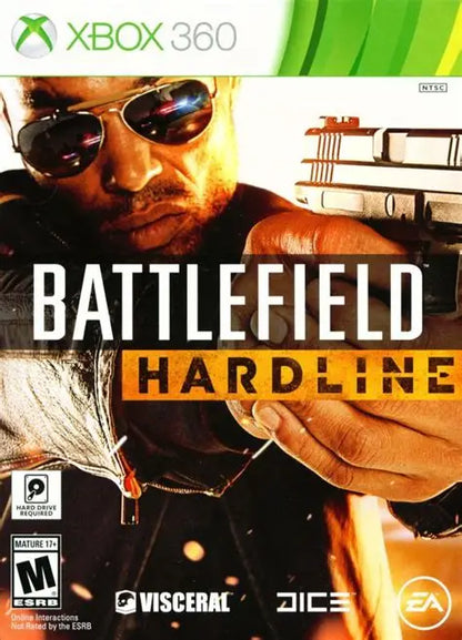 Battlefield Hardline cover art for Xbox 360 (X360) first-person shooter video game