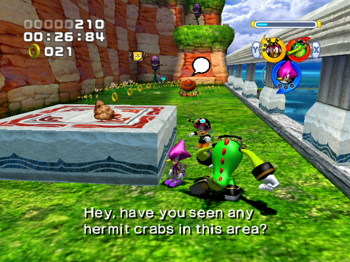 Sonic Heroes [Player's Choice] gameplay for Nintendo GameCube (GC) 3D platforming action video game 