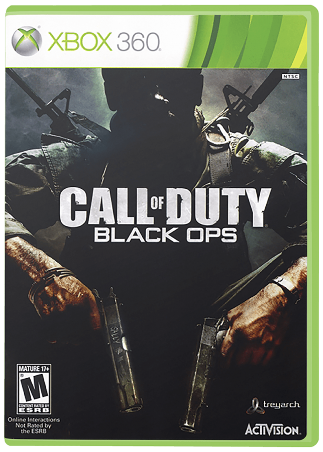 Call of Duty: Black Ops cover art for Xbox 360 (X360) first-person shooter video game
