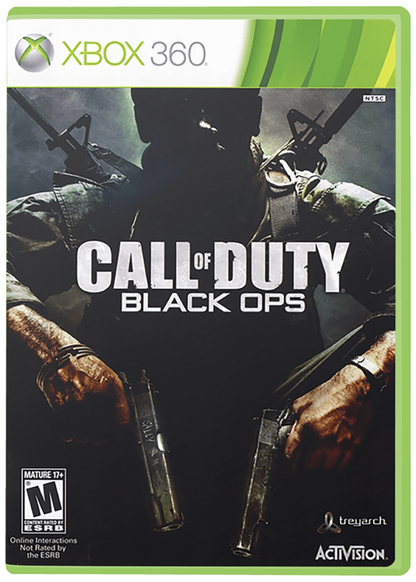 Call of Duty: Black Ops cover art for Xbox 360 (X360) first-person shooter video game