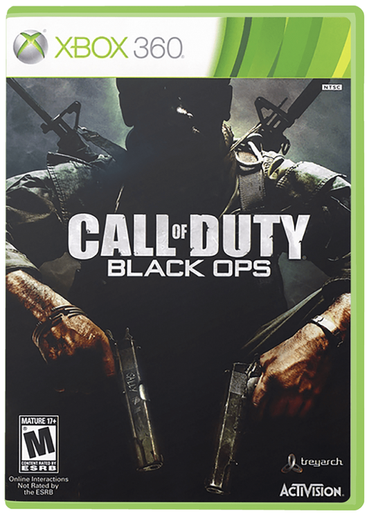 Call of Duty: Black Ops cover art for Xbox 360 (X360) first-person shooter video game