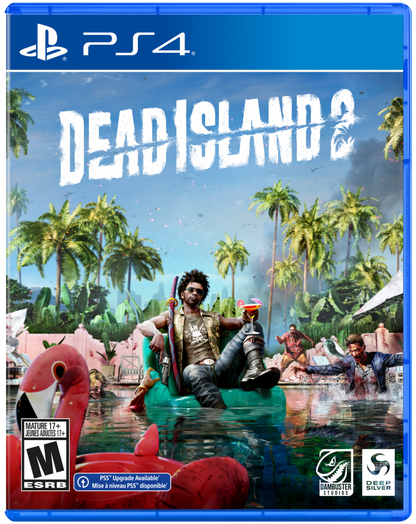 Dead Island 2 PlayStation 4 PS4 for action horror video game fans featuring zombie survival gameplay intense melee combat open world exploration weapon crafting gruesome undead battles character abilities chaotic California setting dark humor and cinematic adventure collectible gaming appeal front cover art