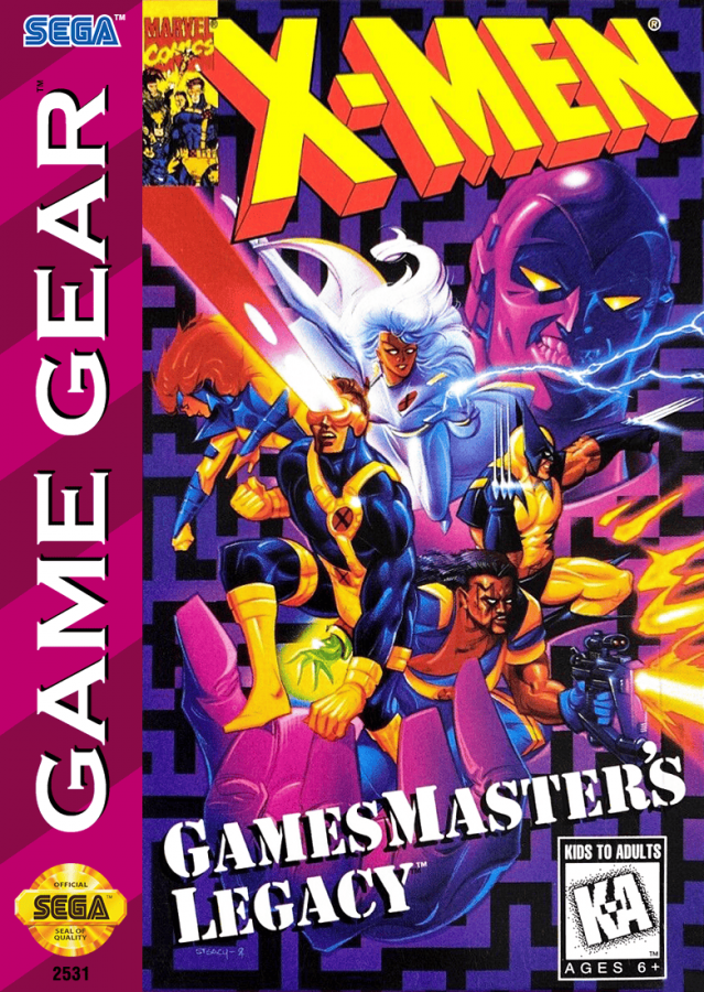 X-Men: GamesMaster's Legacy cover art for Sega Game Gear (GG) video game