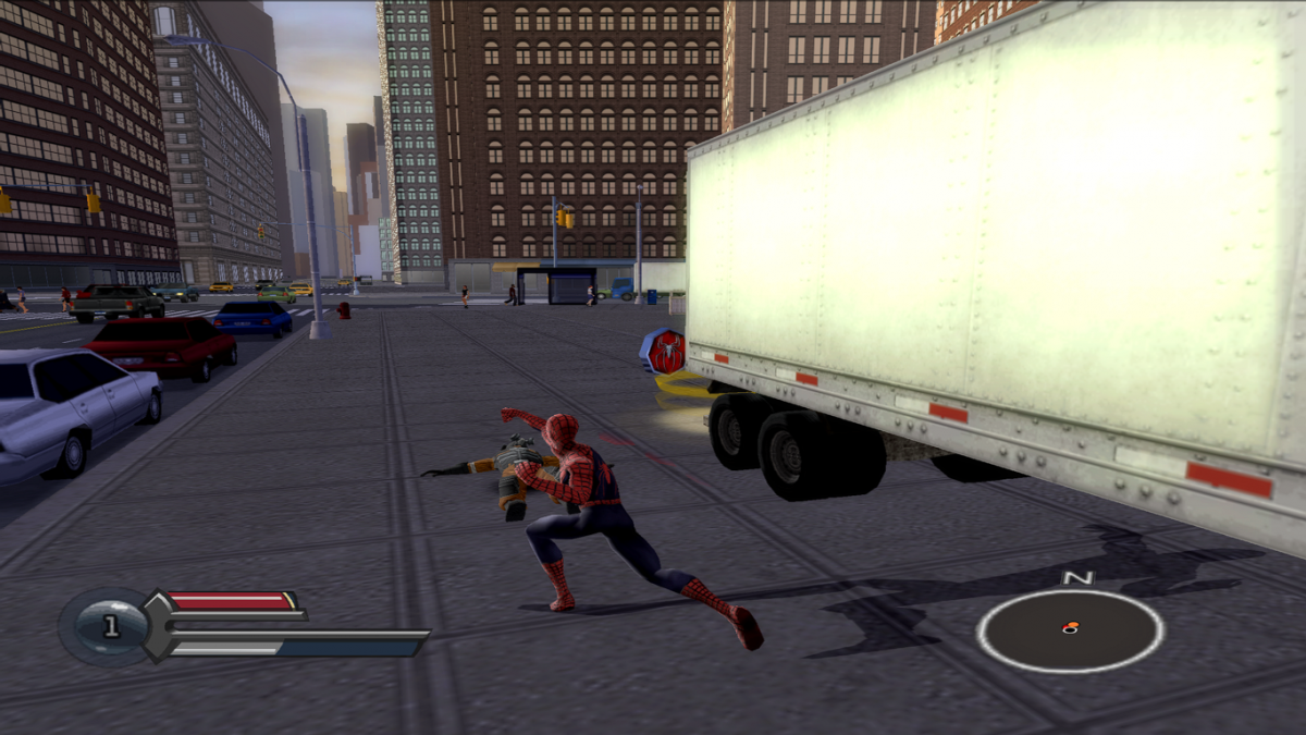 Spider-Man 3 – PlayStation 2 (PS2) video game gameplay, action-adventure superhero game.