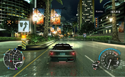 Need for Speed Underground 2 PS2 Sony PlayStation 2 street racing game open world driving tuner cars customization drift racing night city EA Black Box arcade racing multiplayer PlayStation 2 software video game title gameplay