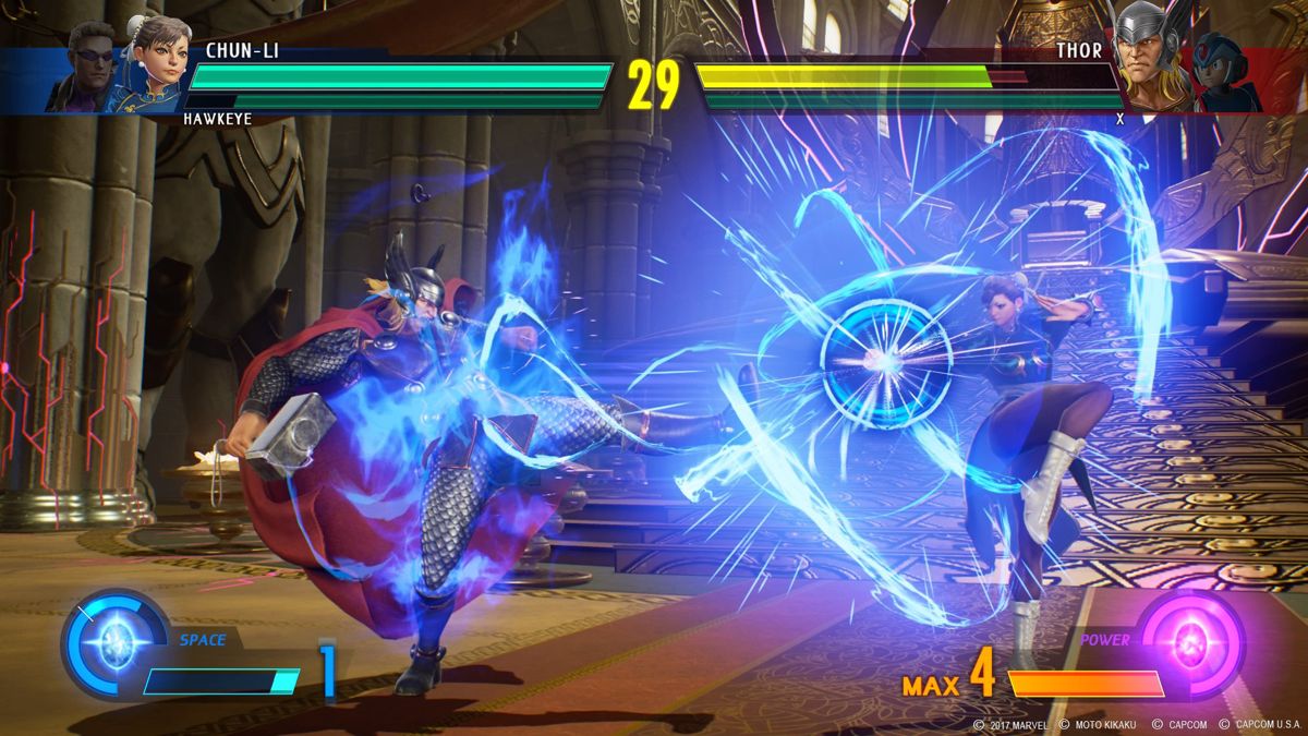 Marvel vs Capcom Infinite Xbox One fast-paced tag-team fighting game with Marvel and Capcom characters and cinematic story battles gameplay