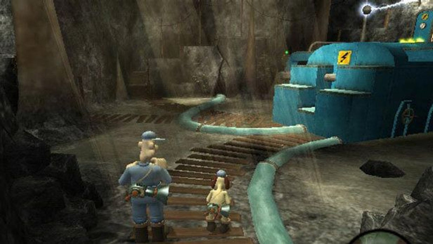 Wallace & Gromit: Curse of the Were-Rabbit – PlayStation 2 (PS2) video game gameplay, action-adventure platformer.