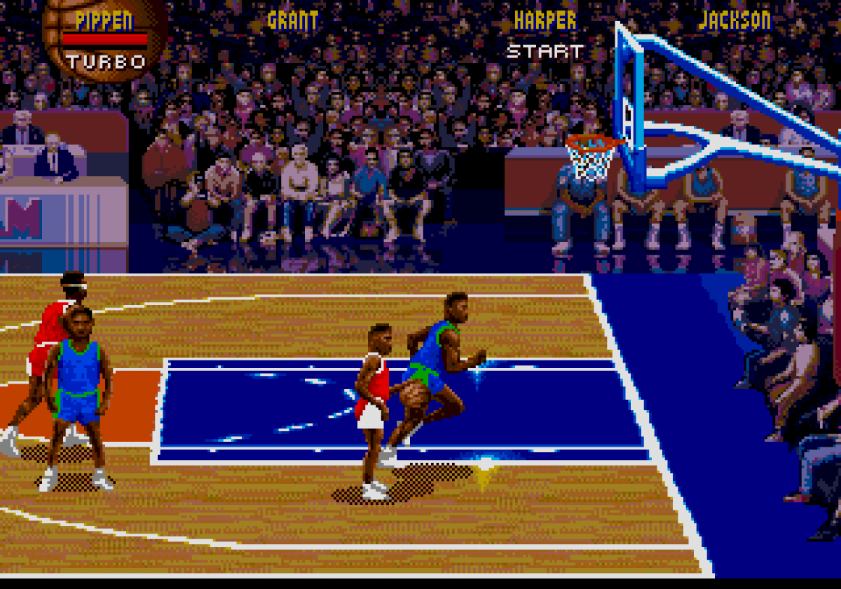 NBA Jam Sega Genesis retro video game arcade sports basketball gameplay (1993)