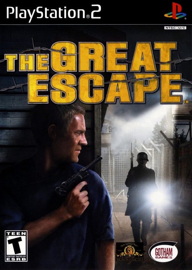 The Great Escape PlayStation 2 PS2 retro video game stealth action cover art (2003)
