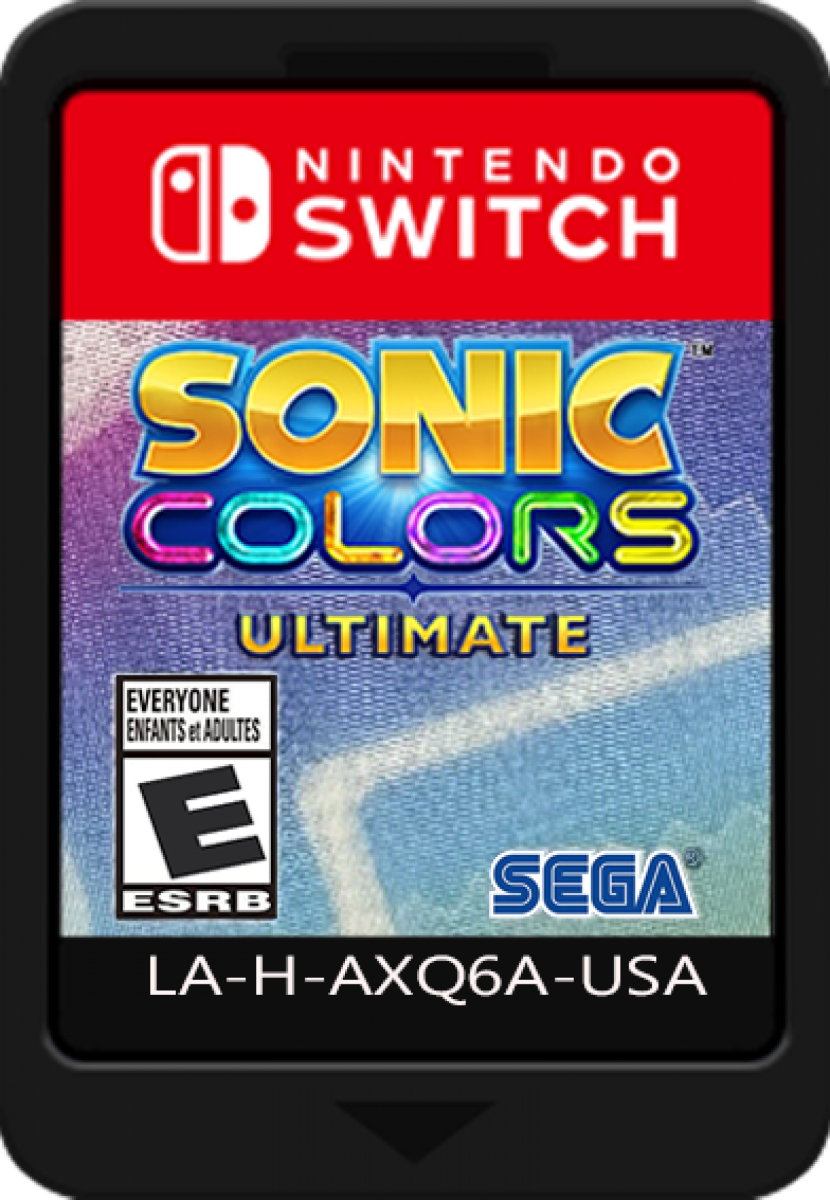 Sonic Colors Ultimate Nintendo Switch inspired design featuring high speed platform adventure aesthetic vibrant interstellar theme park environments colorful alien Wisps fast paced action gameplay enhanced visuals iconic Sonic the Hedgehog excitement modern gaming presentation cartridge 