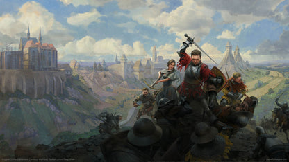 Kingdom Come Deliverance II PlayStation 5 PS5 for open world action role playing video game fans featuring medieval Bohemia exploration realistic sword combat historical storytelling character progression quests horseback travel immersive towns and villages detailed environments and authentic medieval adventure collectible gaming appeal gameplay