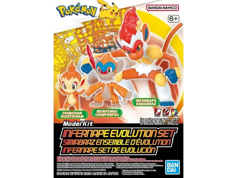 Pokemon Infernape Evolution Set Bandai Hobby model kit