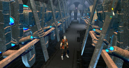 LocalID_69868Enchanted Arms Xbox 360 for retro video game enthusiasts featuring fantasy role playing gameplay turn based combat strategic party building magical golem companions expansive world exploration character progression systems and immersive JRPG gaming experience and collectible gaming appeal gameplay