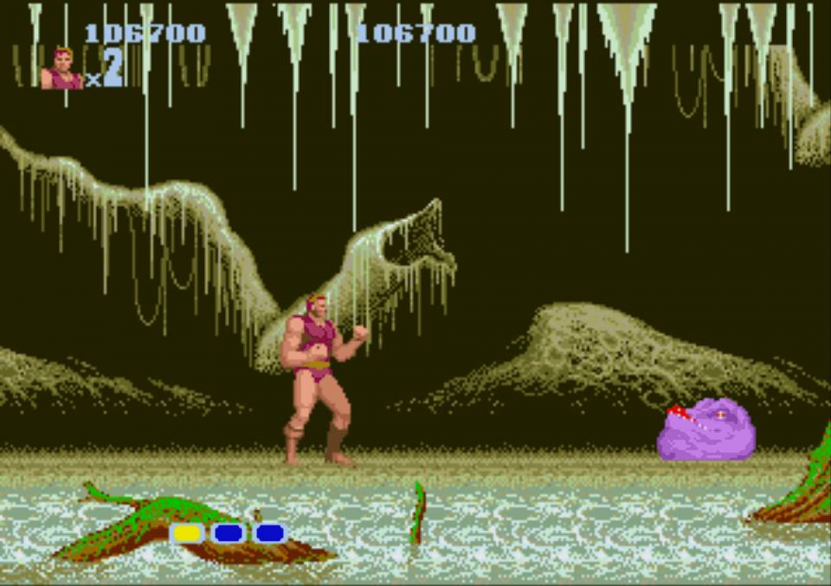 Altered Beast Sega Genesis retro video game action platformer gameplay (1988)