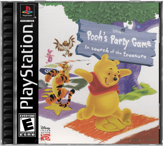 Pooh's Party Game: In Search of the Treasure cover art for PlayStation 1 (PS1) video game