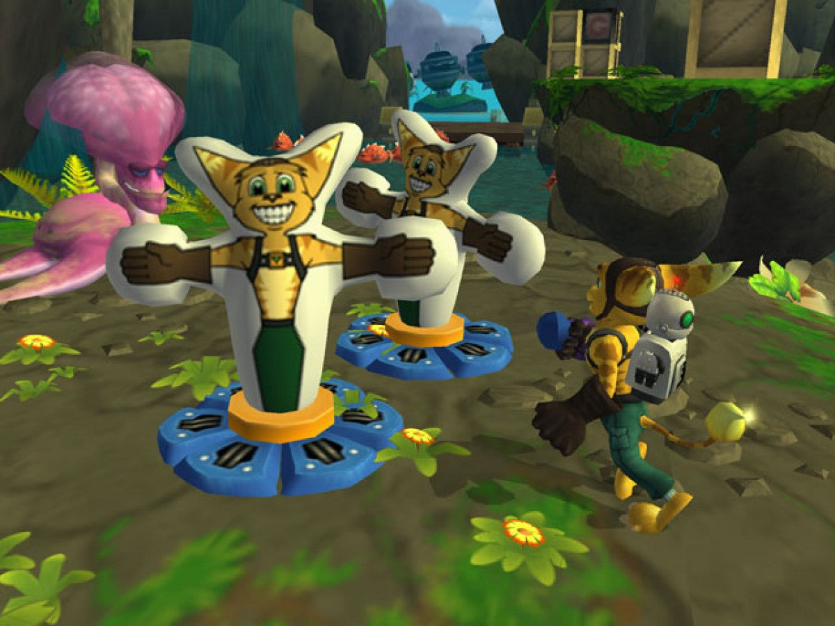 Ratchet and Clank PS2 PlayStation 2 action platformer game retro video game gameplay