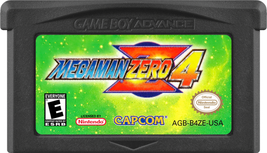 Mega Man Zero 4 game cartridge for Game Boy Advance (GBA) video game
