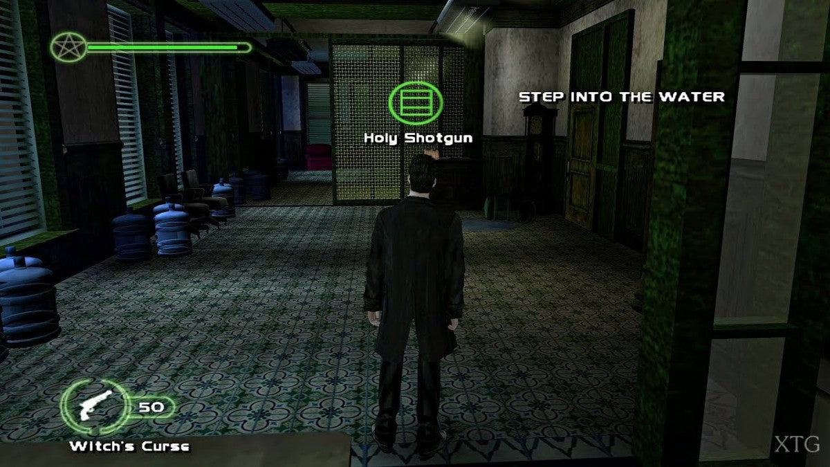 Constantine for PlayStation 2 with dark action-adventure and supernatural thriller theme gameplay