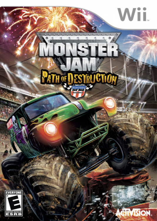 Monster Jam: Path of Destruction cover art for Nintendo Wii (Wii) video game