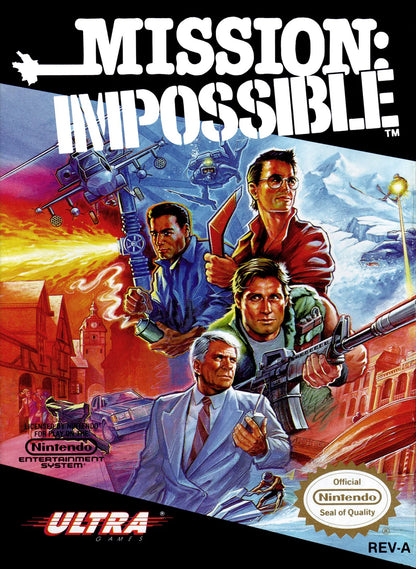 Mission Impossible cover art for Nintendo Entertainment System (NES) video game