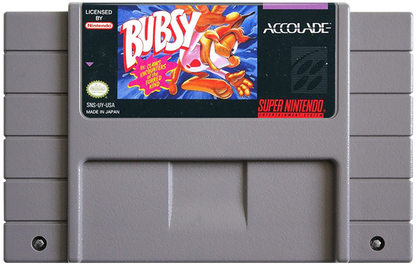 Bubsy cartridge for Super Nintendo Entertainment System SNES retro video game