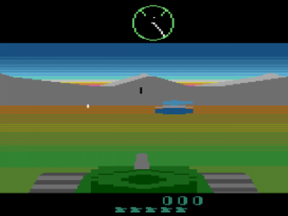 Battlezone gameplay art for Atari 2600 (2600) video game 