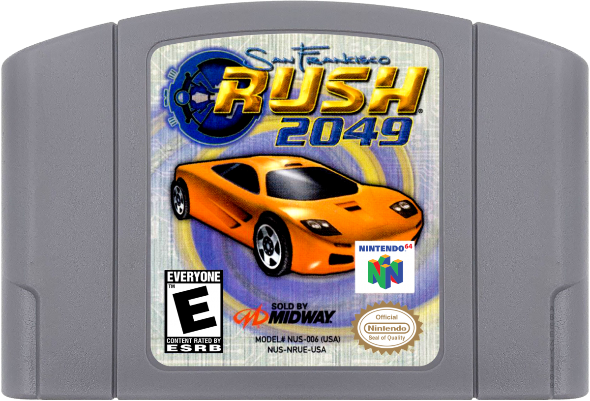 San Francisco Rush 2049 cartridge for Nintendo 64 (N64) video game