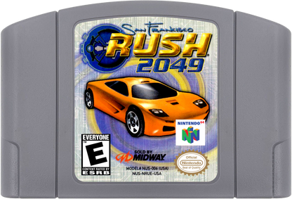 San Francisco Rush 2049 cartridge for Nintendo 64 (N64) video game