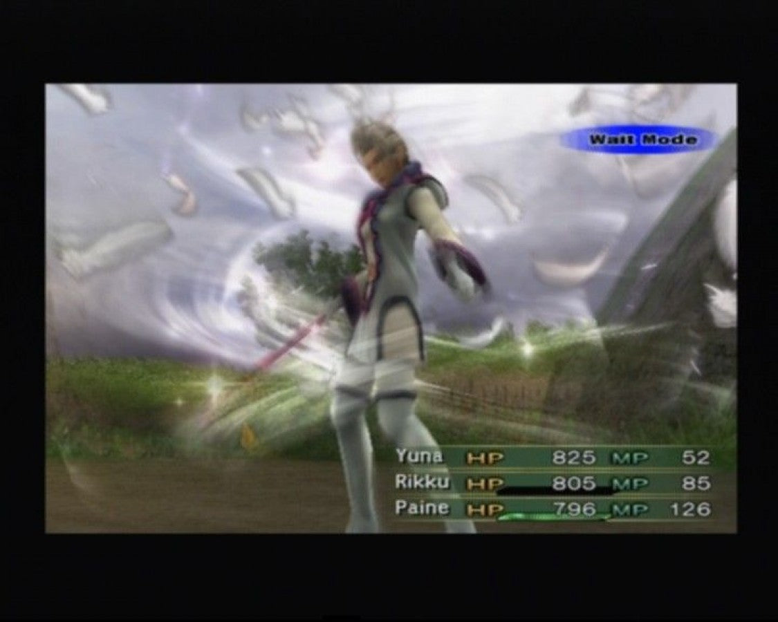 Final Fantasy X-2 gameplay for PlayStation 2 (PS2) fantasy role-playing adventure video game