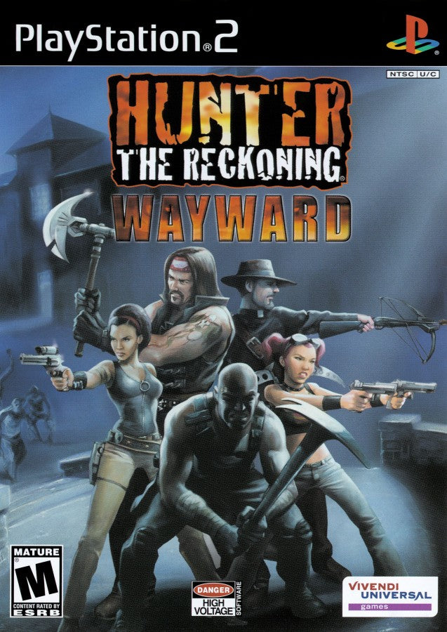 Hunter The Reckoning Wayward PS2 PlayStation 2 horror action game cover art