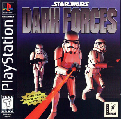 Star Wars: Dark Forces retro sci-fi first-person shooter game for PlayStation 1 (PS1) cover art