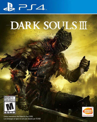 Dark Souls III – PlayStation 4 (PS4) video game cover image, action RPG by FromSoftware