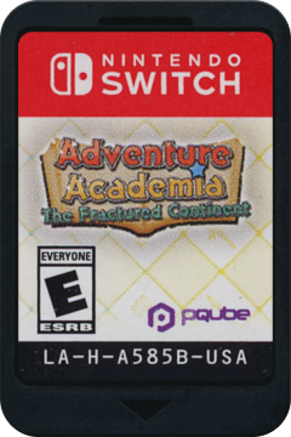 Adventure Academia: The Fractured Continent – Nintendo Switch (NS) cartridge for video game for Switch