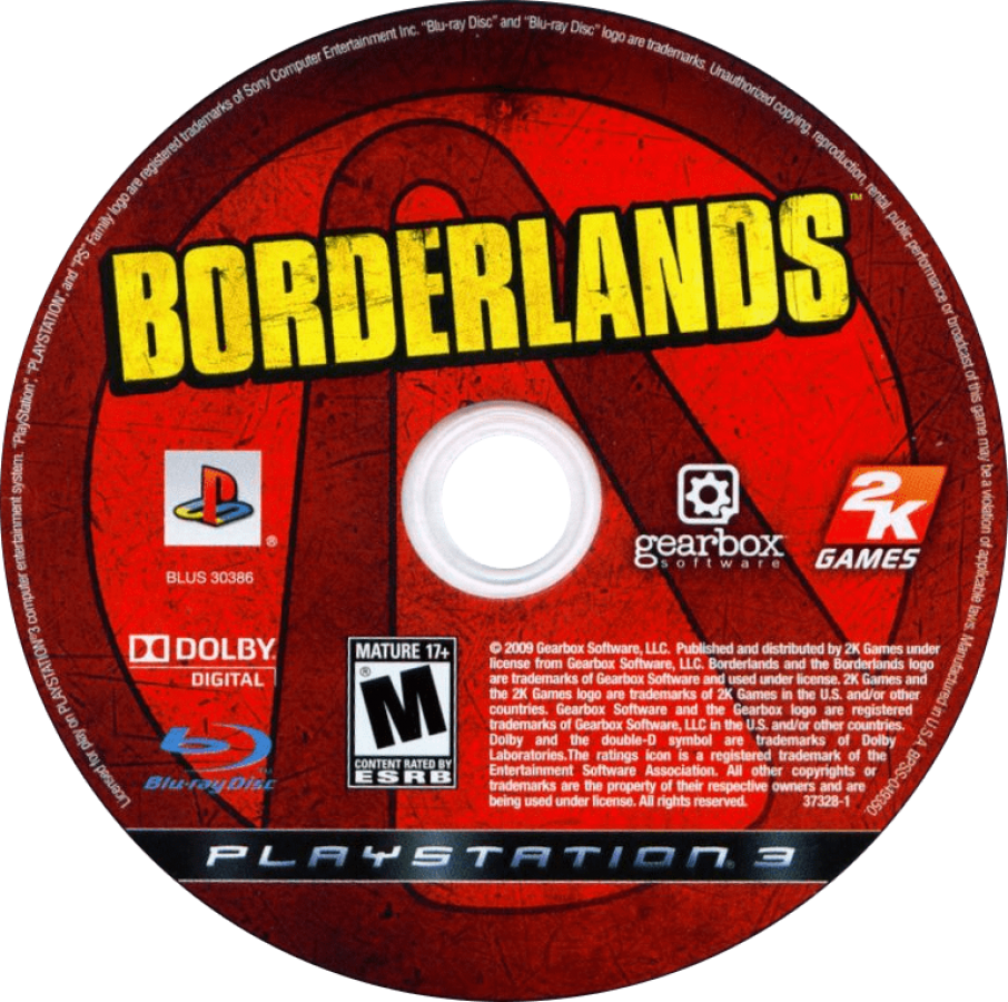 Borderlands [Greatest Hits] disc for PlayStation 3 (PS3) video game