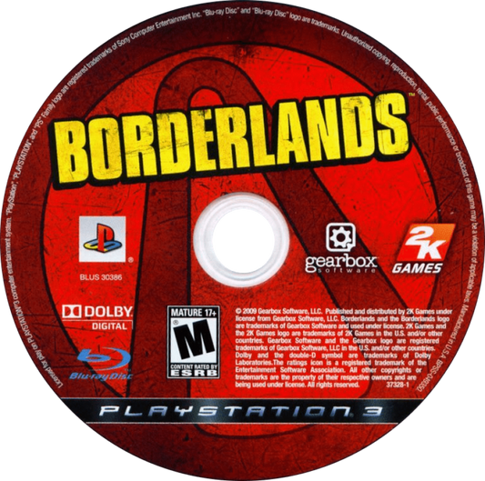 Borderlands [Greatest Hits] disc for PlayStation 3 (PS3) video game