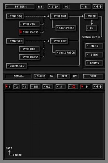 KORG DS-10 Synthesizer Plus music creation game for Nintendo DS featuring dual analog style synthesizers drum machines touch screen controls live performance mode and authentic Korg electronic music production experience gameplay
