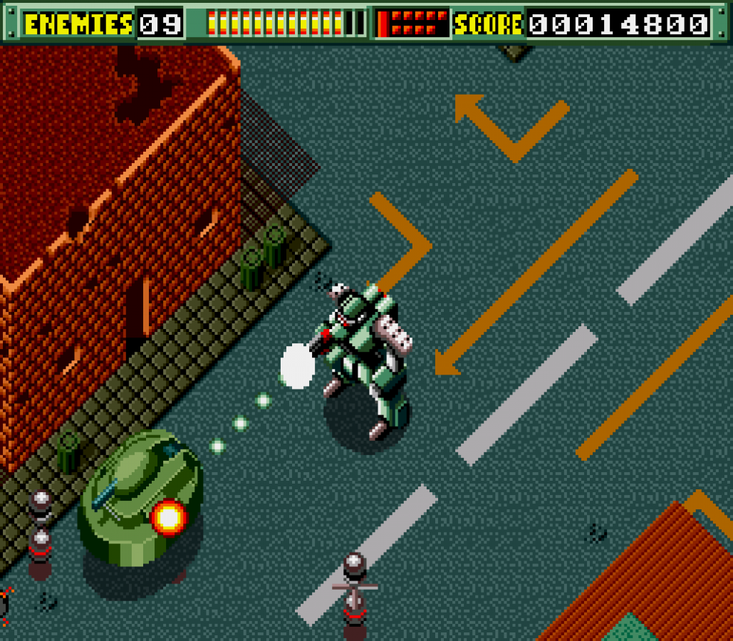Final Zone Sega Genesis GEN video game featuring action shooter gameplay futuristic combat mech battles enemy attacks weapon upgrades challenging missions strategic movement and classic 16 bit Sega gameplay retro video game collection collectible gaming appeal gameplay