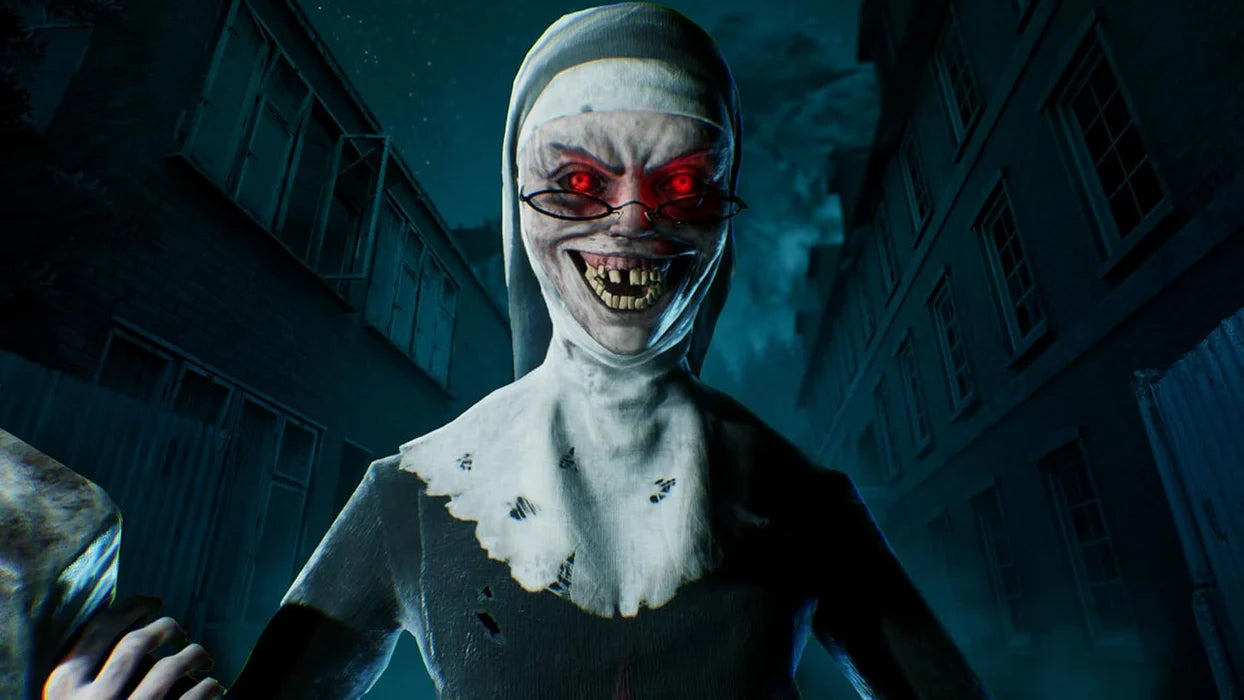 Evil Nun The Broken Mask Unholy Edition special edition PAL import release featuring survival horror gameplay with stealth mechanics puzzle solving and a dark storyline set in a haunted school with exclusive edition content gameplay 