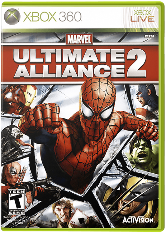 Marvel Ultimate Alliance 2 cover art for Xbox 360 (X360) video game