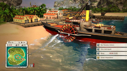 Tropico 5 – PlayStation 4 (PS4) video game gameplay, city-building strategy simulation game.