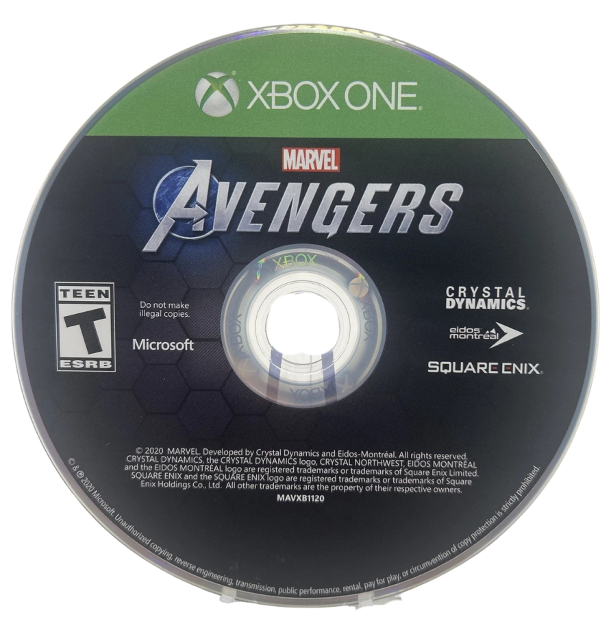 Marvel Avengers disc for Xbox One (XONE) action-adventure video game
