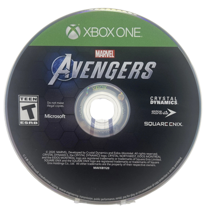 Marvel Avengers disc for Xbox One (XONE) action-adventure video game
